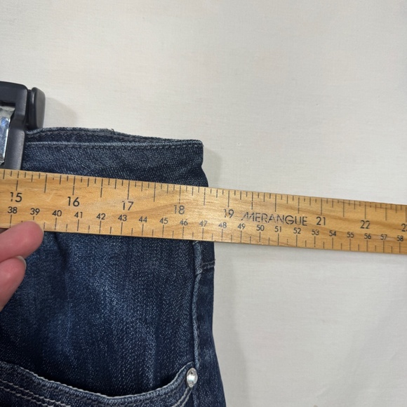 Earl Jeans Shorts Womens Size 16W Blue Denim Summer Vacation Mid Thigh - Picture 6 of 10